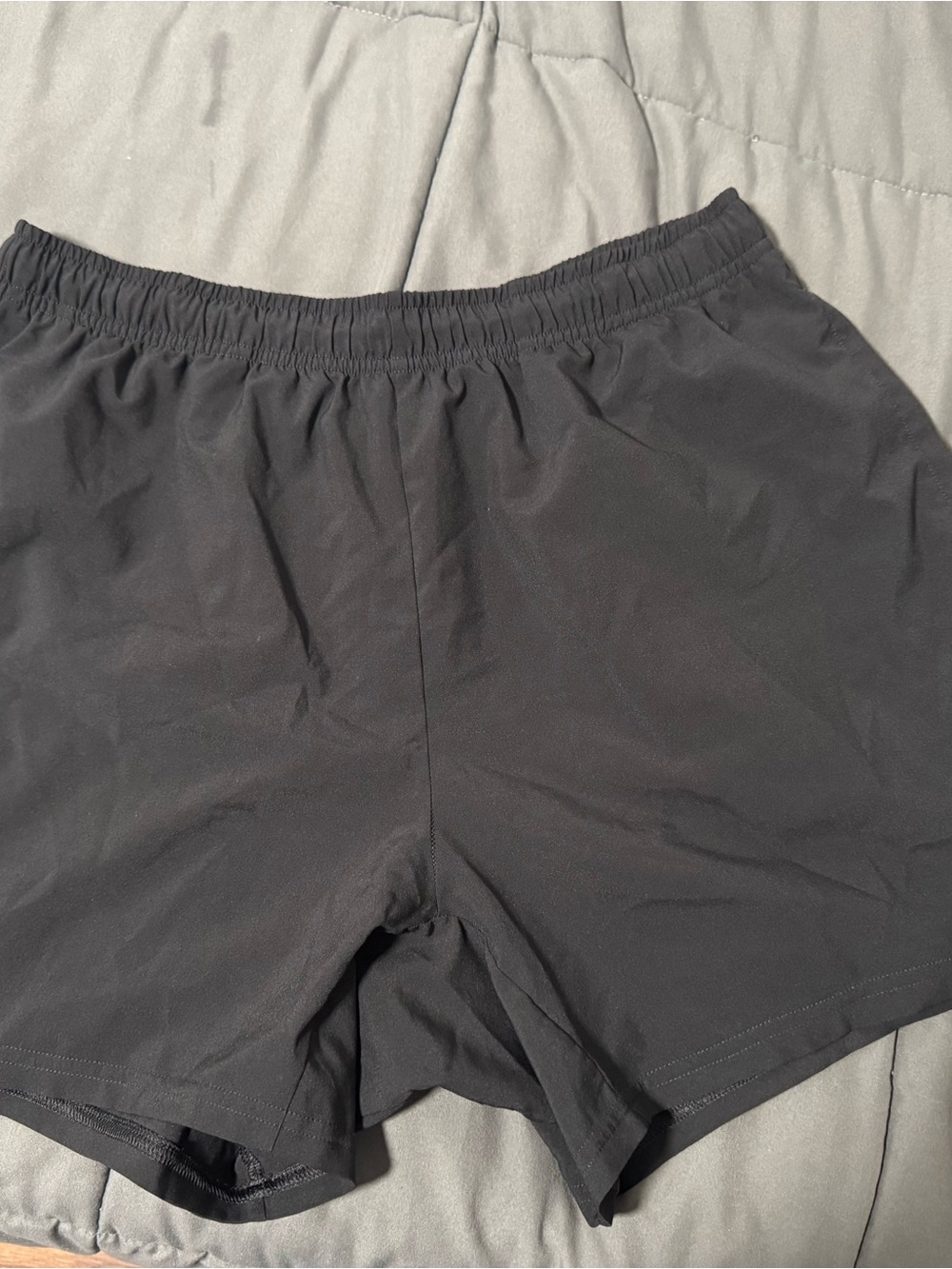 Arrival 5” Gymshark Black Men's Athletic Shorts - Elastic Waist